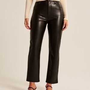 Abercrombie Black Vegan Leather Pants